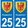25 Bavans blason autocollant plaque stickers