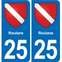 25 Bavans blason autocollant plaque stickers