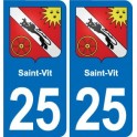 25 Bavans blason autocollant plaque stickers