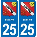 25 Bavans blason autocollant plaque stickers