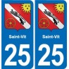 25 Bavans blason autocollant plaque stickers