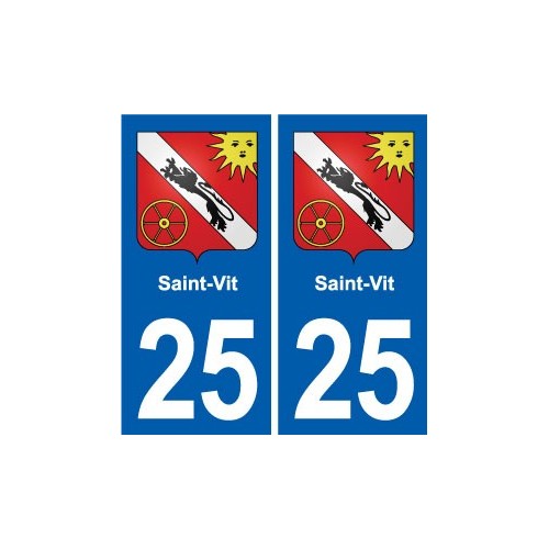 25 Bavans blason autocollant plaque stickers