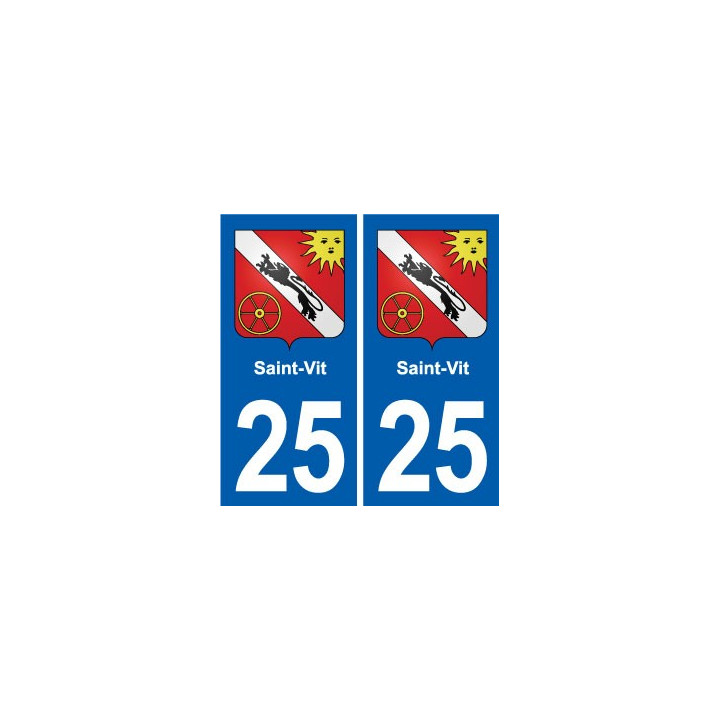 25 Bavans blason autocollant plaque stickers