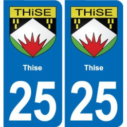 25 Bavans blason autocollant plaque stickers