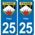 25 Bavans blason autocollant plaque stickers