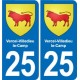25 Bavans blason autocollant plaque stickers