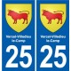 25 Bavans blason autocollant plaque stickers