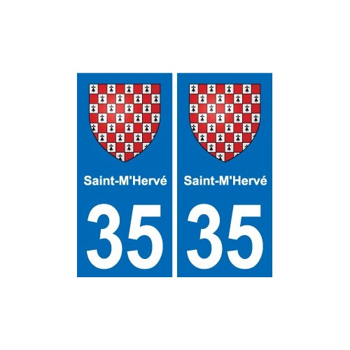 35 Janzé blason autocollant plaque stickers ville
