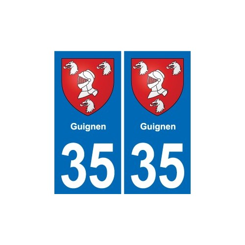 35 Janzé blason autocollant plaque stickers ville