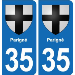 35 Janzé blason autocollant plaque stickers ville