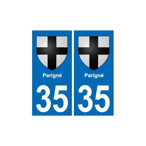 35 Janzé blason autocollant plaque stickers ville