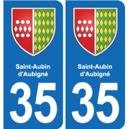 35 Janzé blason autocollant plaque stickers ville