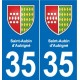 35 Janzé blason autocollant plaque stickers ville