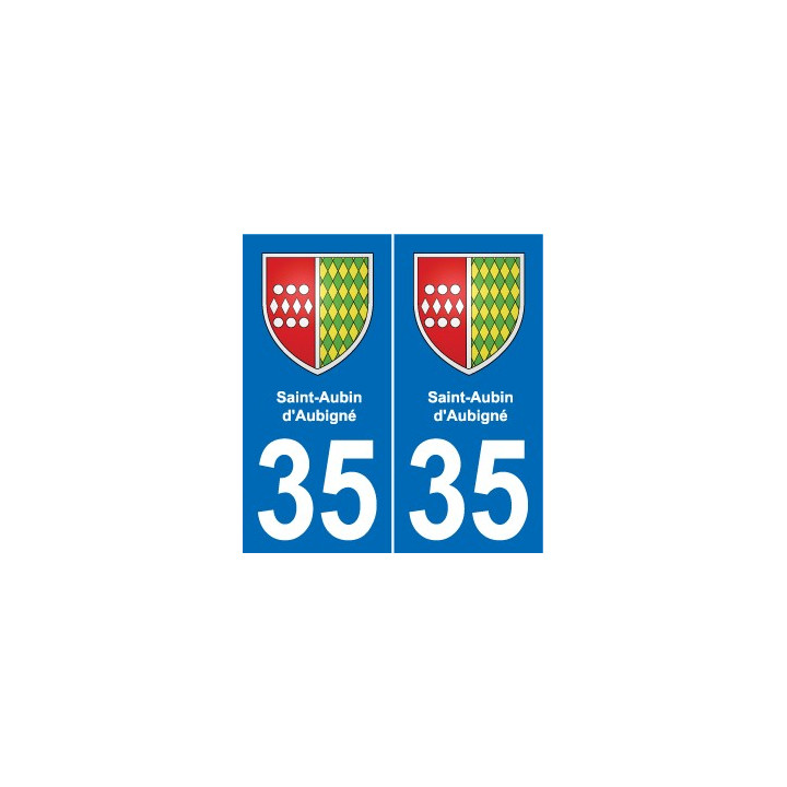 35 Janzé blason autocollant plaque stickers ville
