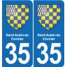 35 Janzé blason autocollant plaque stickers ville