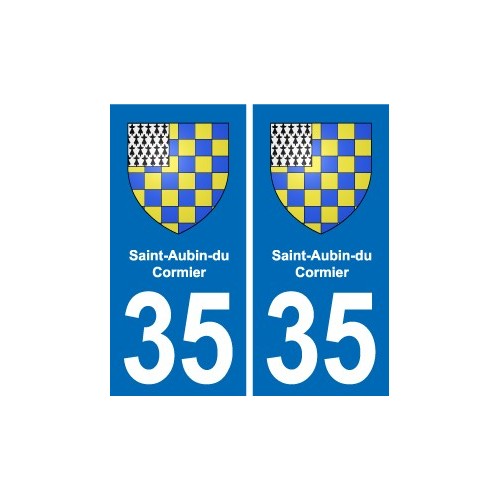 35 Janzé blason autocollant plaque stickers ville