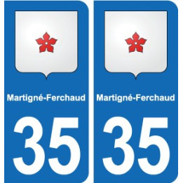 35 Janzé blason autocollant plaque stickers ville