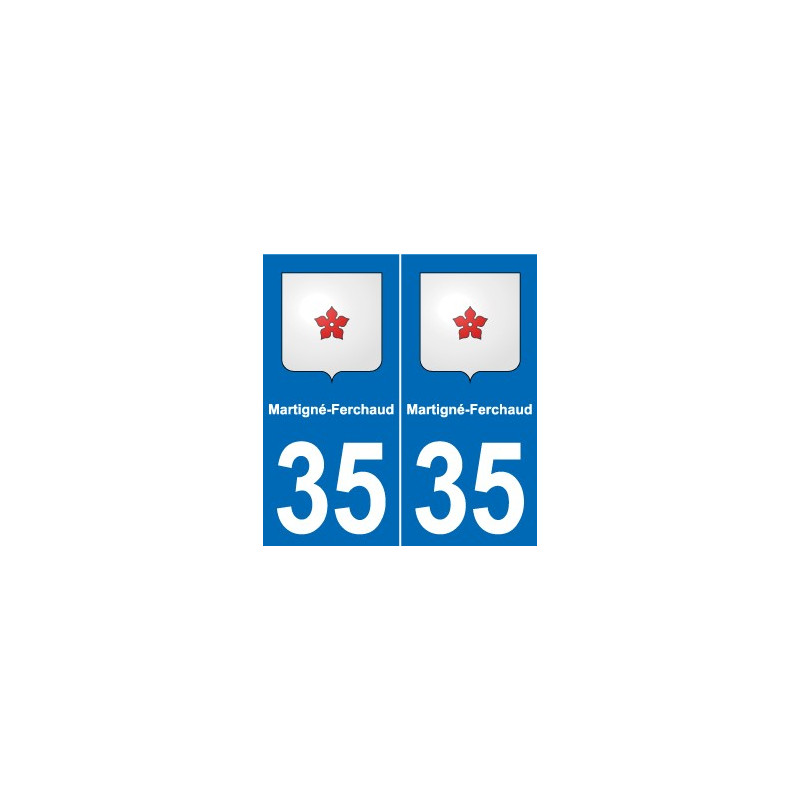 35 Janzé blason autocollant plaque stickers ville