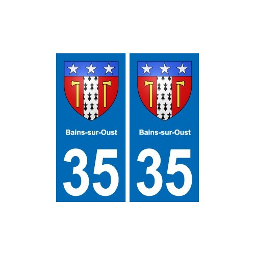 35 Janzé blason autocollant plaque stickers ville