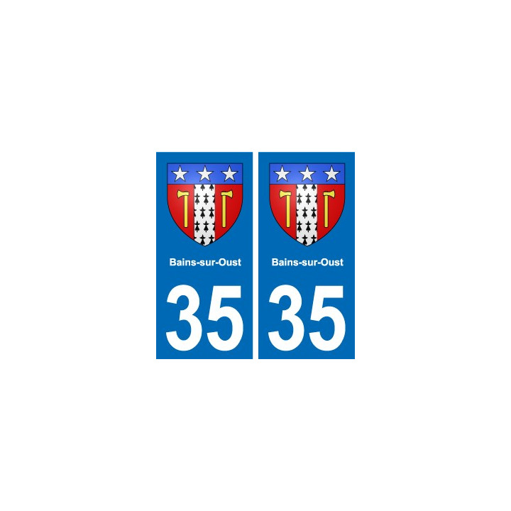 35 Janzé blason autocollant plaque stickers ville