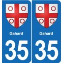 35 Janzé blason autocollant plaque stickers ville