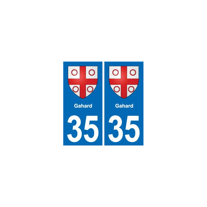35 Janzé blason autocollant plaque stickers ville