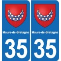 35 Janzé blason autocollant plaque stickers ville