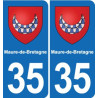35 Janzé blason autocollant plaque stickers ville