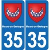 35 Janzé blason autocollant plaque stickers ville