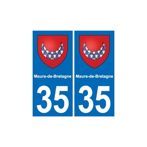 35 Janzé blason autocollant plaque stickers ville