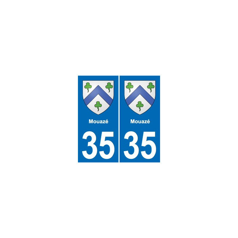 35 Janzé blason autocollant plaque stickers ville