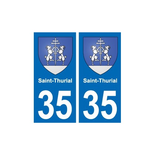 35 Janzé blason autocollant plaque stickers ville