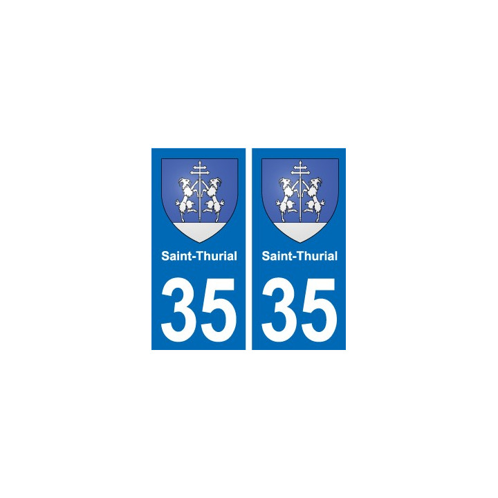 35 Janzé blason autocollant plaque stickers ville