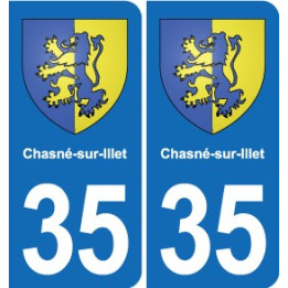 35 Janzé blason autocollant plaque stickers ville