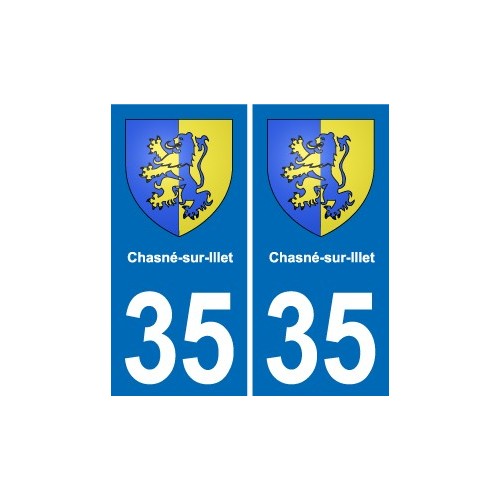 35 Janzé blason autocollant plaque stickers ville