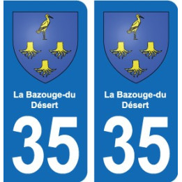 35 Janzé blason autocollant plaque stickers ville