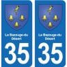 35 Janzé blason autocollant plaque stickers ville