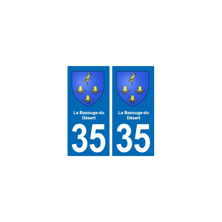 35 Janzé blason autocollant plaque stickers ville