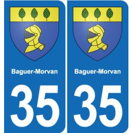 35 Janzé blason autocollant plaque stickers ville
