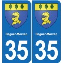 35 Janzé blason autocollant plaque stickers ville