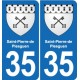 35 Janzé blason autocollant plaque stickers ville