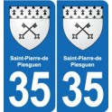 35 Janzé blason autocollant plaque stickers ville