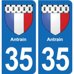 35 Janzé blason autocollant plaque stickers ville