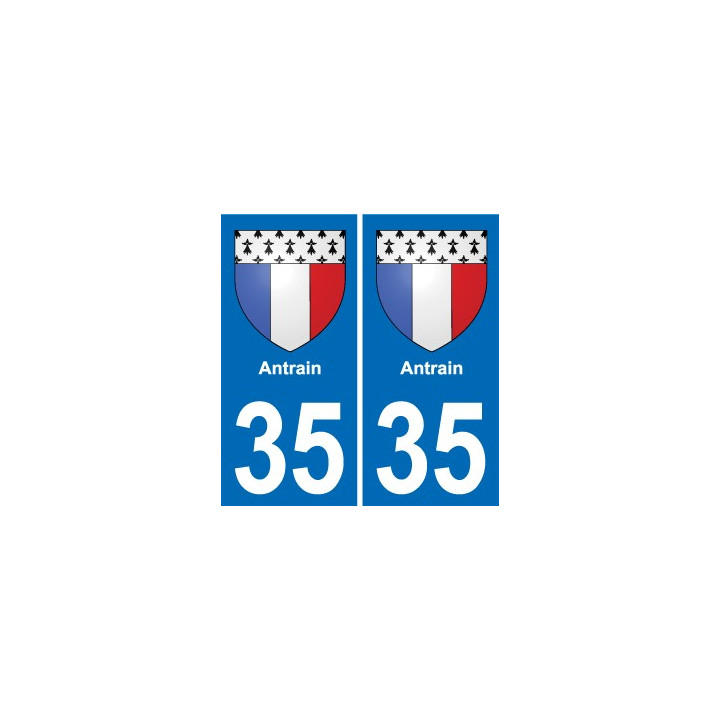 35 Janzé blason autocollant plaque stickers ville