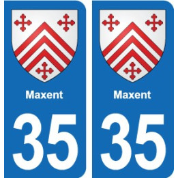 35 Janzé blason autocollant plaque stickers ville