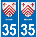 35 Janzé blason autocollant plaque stickers ville