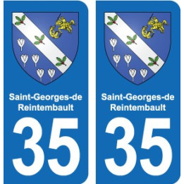 35 Janzé blason autocollant plaque stickers ville