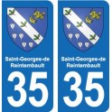 35 Janzé blason autocollant plaque stickers ville