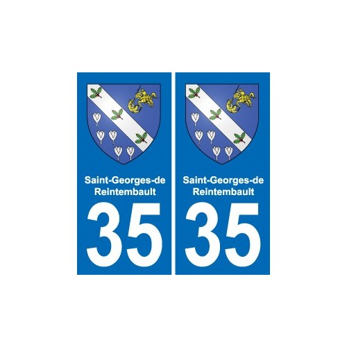 35 Janzé blason autocollant plaque stickers ville