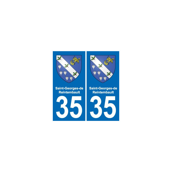 35 Janzé blason autocollant plaque stickers ville